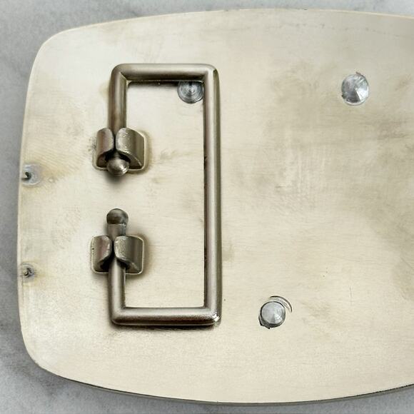 Y Initial Letter Monogram Silver Tone Belt Buckle ✨ - Picture 13 of 14